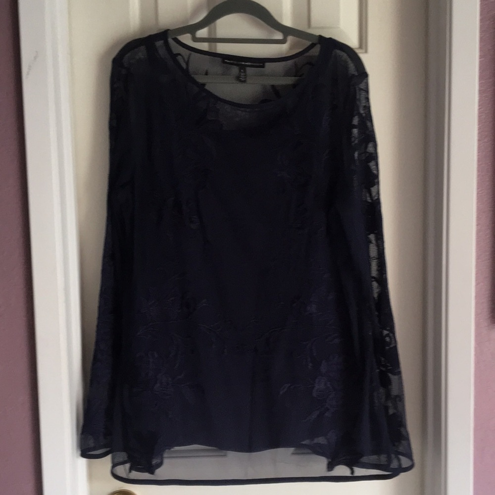 Floral Embroidered Lace Tunic with matching camisole